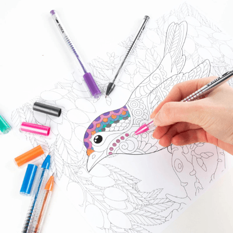 Zestaw kolorowych długopisów żelowych 24 kolory Kidea